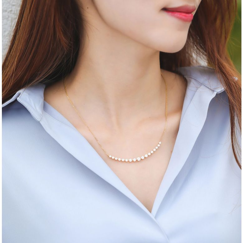 Pendentif Sourire en Or blanc et Diamants I Gemperles - 5