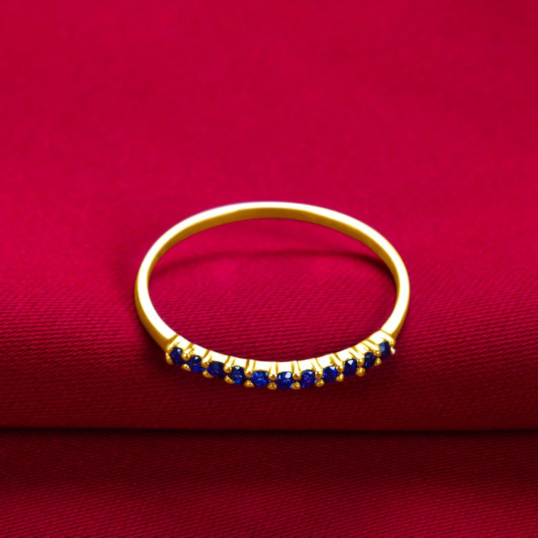 Anneau Or jaune 18 carats, Saphir I Pretty little stars I Gemperles  - 3