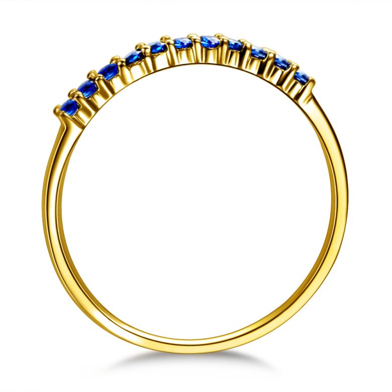 Anneau Or jaune 18 carats, Saphir I Pretty little stars I Gemperles  - 4