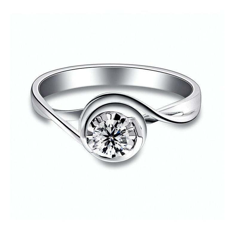 Bague Solitaire Ensorcelé Platine - 3