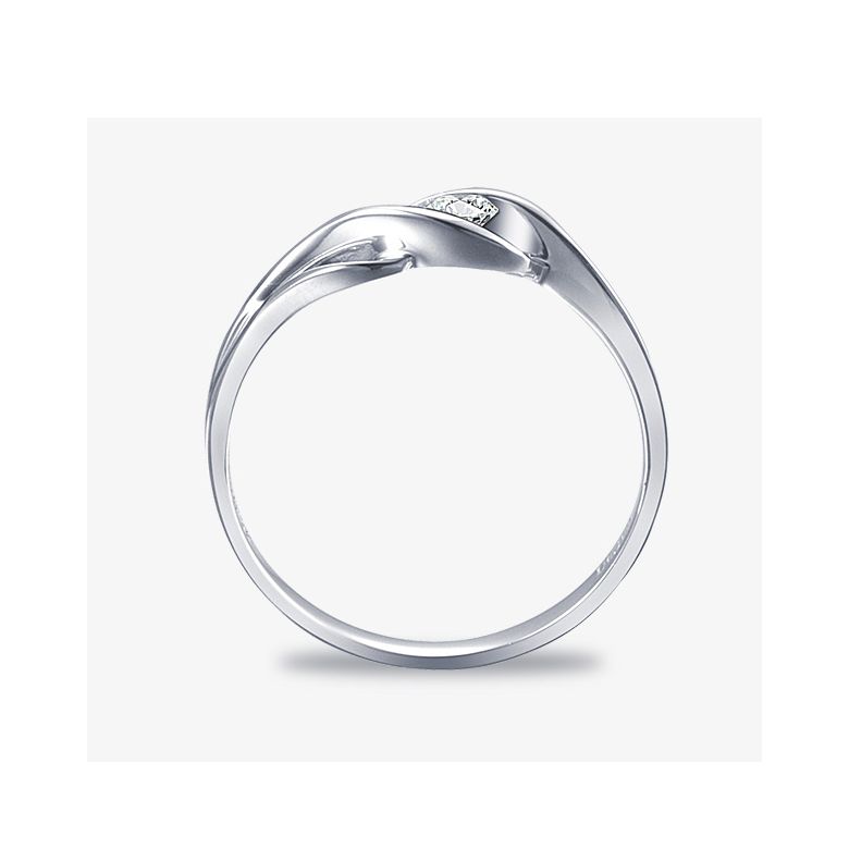 Solitaire Taylor - Diamant Maille Croisée - Platine | Gemperles - 4