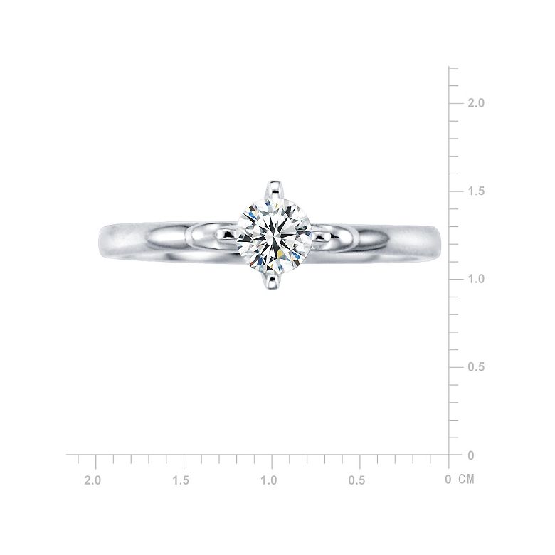 Solitaire Diamant Griffe Weston - Bague Fiancaille en Platine | Gemperles - 2
